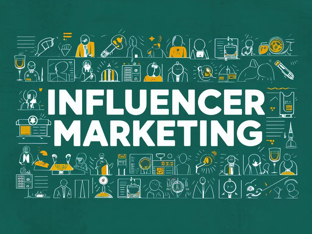 grafika ilustrująca co to jest influencer marketing